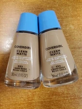 2 Pack: Covergirl Clean Matte Liquid Foundation #553 Sand Beige (6800-R8P3a)