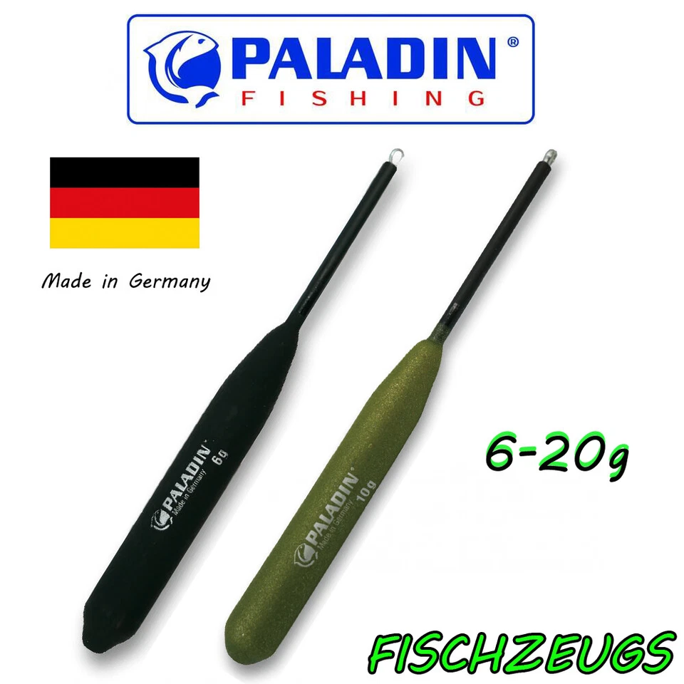 Paladin Bodentaster aus Rohacell Grün Schwarz 6-20g Trout Forelle Grundangeln