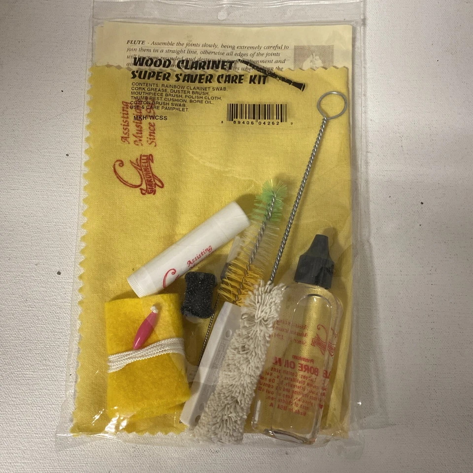 Vandoren Microfibra Clarinete Hisopos Bb Clarinete y Clarinete de Madera Ahorrador Kit de Cuidado Foto 4 de 4