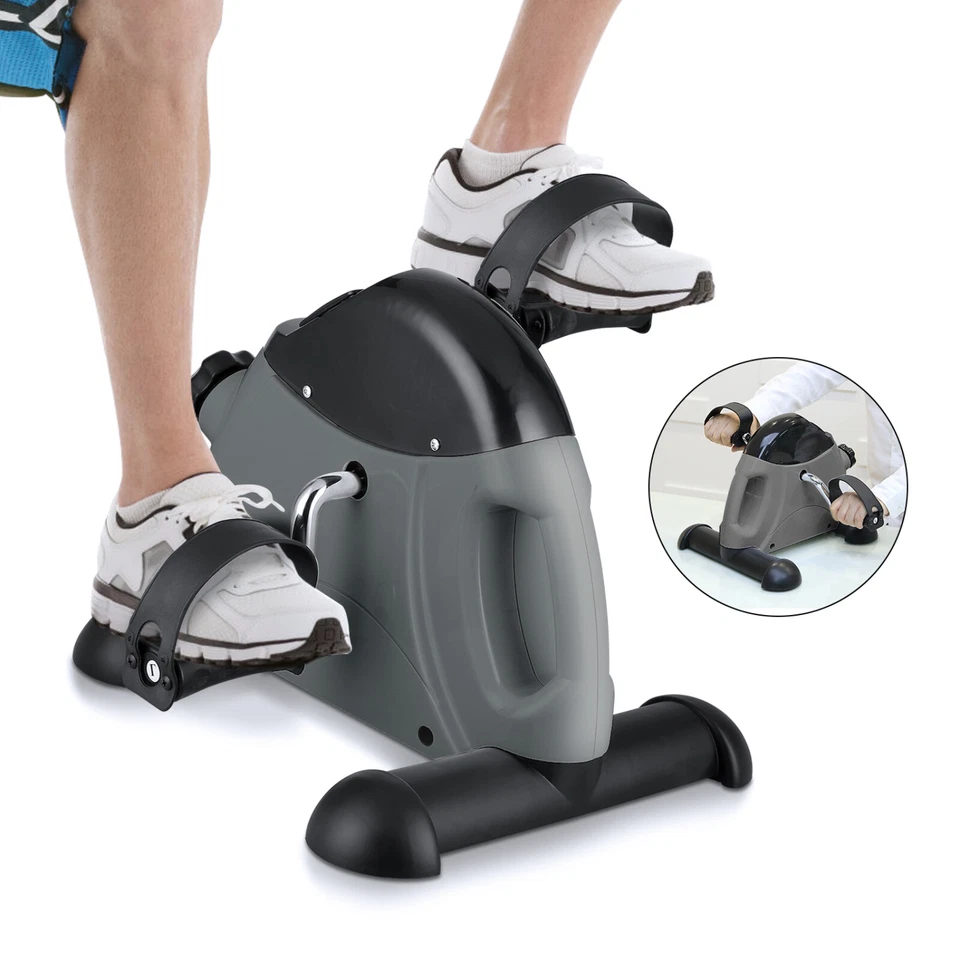 Mini Cycle Bike Foot Pedal Exercise Machine Arm Leg Recovery Peddle With  LCD US - Image 4 of 4