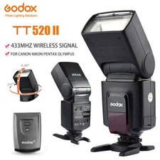 Godox TT520II Camera Flash with Wireless Trigger for Canon Nikon Pentax Olympus