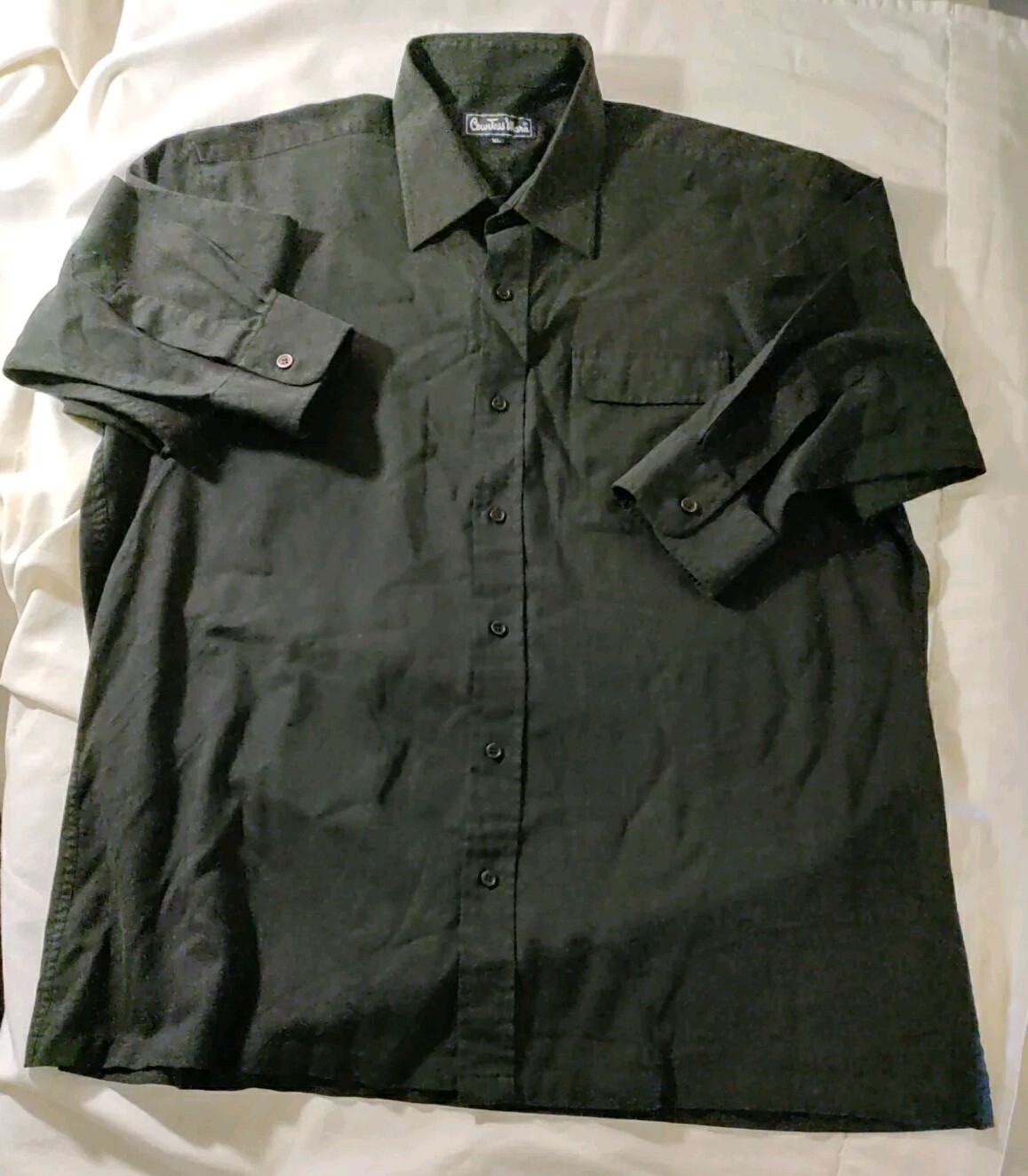 Men Countess Mara Solid Black Soft Knit Long Slee… - image 1