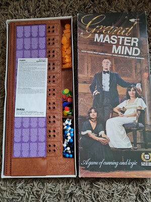 Vintage Grand Master Mind Mastermind Invicta Brettspiel nicht Deluxe Ultimate 