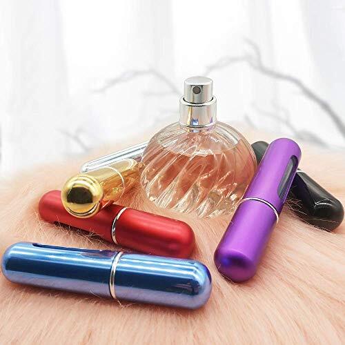 6PCS 5Ml Travel Perfume Atomizer Refillable Mini Cologne Spray Bottle Empty New