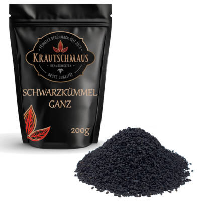 200g Schwarzkümmel Schwarz Kümmel Gewürz Schwarzkümmelsamen Samen Premium