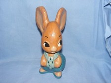 Pendelfin Father Rabbit Kipper Tie Made In Burnley England Stoneware Blue