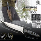 Ashen Edge Forged Full Tang Knife 440C Steel Hard Wood Hunting Bushcraft