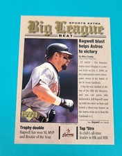 2001 Upper Deck Big League Beat #BB6 Jeff Bagwell Houston Astros BASEBALL Card c