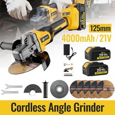 Cordless Angle Grinder Brushless Battery 125mm Professional Electric Power Tools