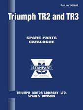 Triumph TR2 and TR3 Models Spare Parts Catalogue: Publication No. 501653 (Trium