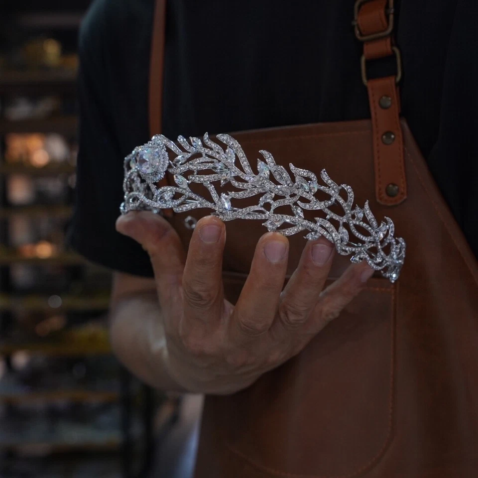 Elegante acessório de cabelo Phoenix casamento tiaras coroa cabeceiras noiva - Imagem 2 de 4