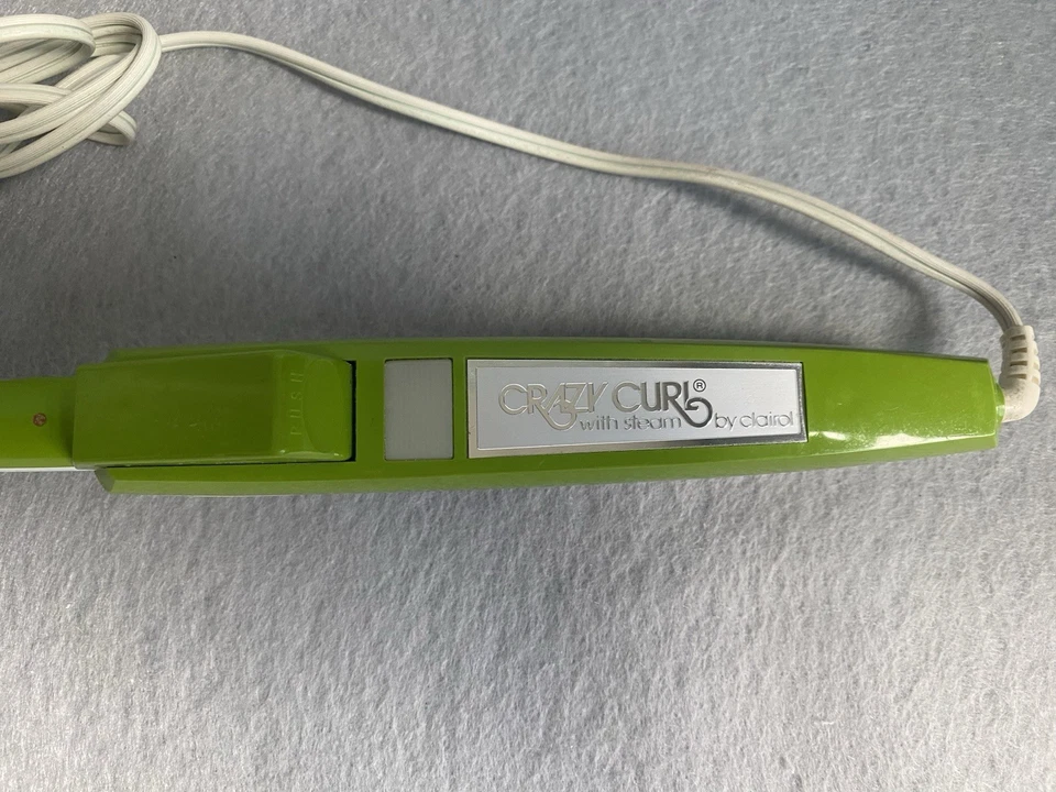 De colección Crazy Curls de Clairol con Rizador de Vapor Verde Años 70 Modelo 200-Z Dinamarca Foto 2 de 4