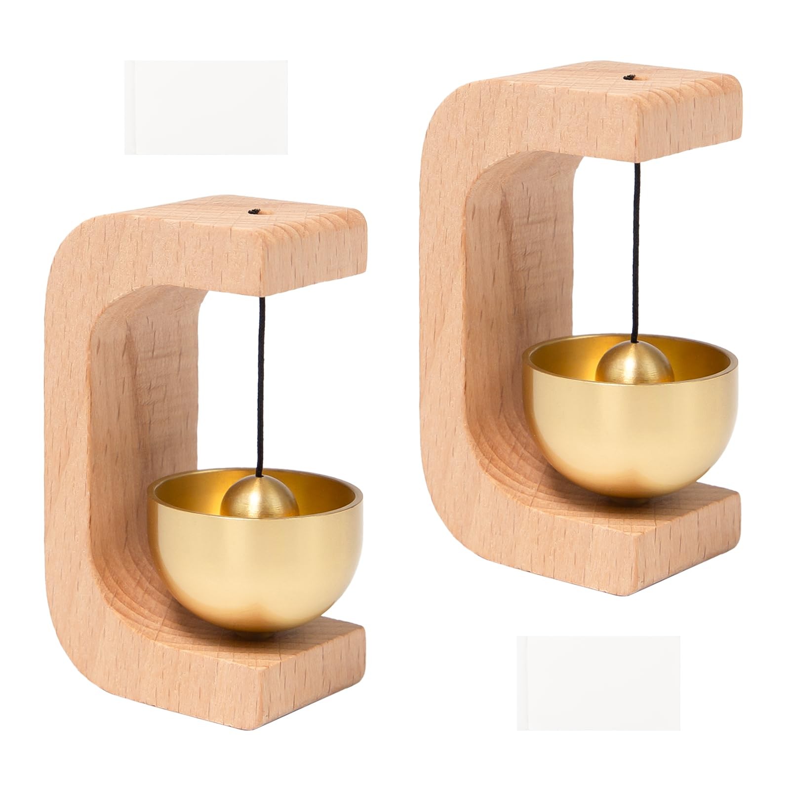 Sonnette de porte magnétique en bois sans fil installation facile