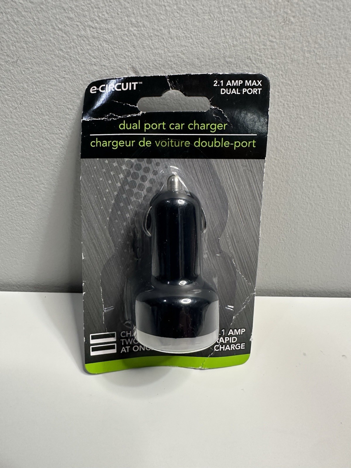 e-Circuit USB PORT CAR CHARGER 2.1 Amp Rapid Charge