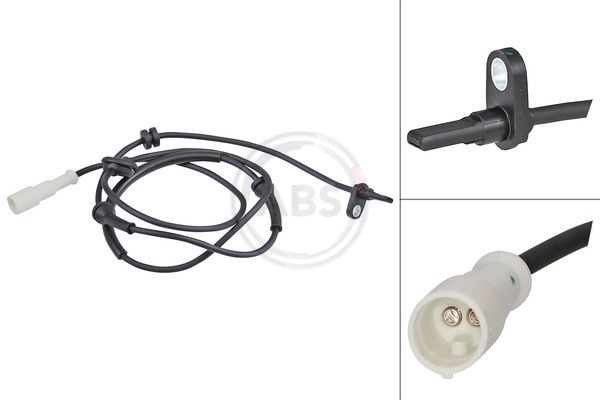 A.B.S. 30211 Raddrehzahl ABS Sensor Vorne Hinten Links FüR Alfa Romeo Lancia-image