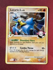 LUCARIO GL 8/111 Rising Rivals HOLO SWIRL + BLEED rare Pokemon TCG card VLP READ on eBay
