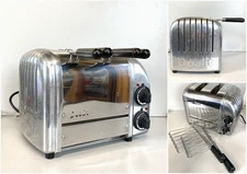 Dualit 2 Slot Toaster MOD 21052 STAINLESS STEEL WORKING UK