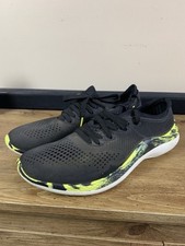 Crocs Literide 360 Pacer Shoes Men's Sz 12 Black Yellow Lace-Up Low Top Sneaker