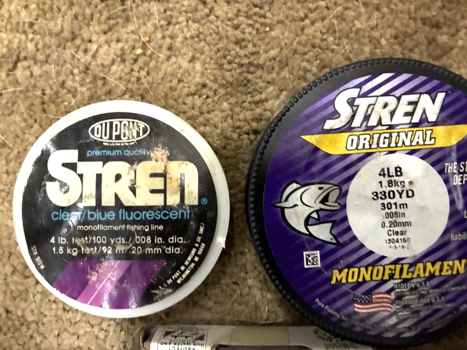 Three Stren Original Monofilament Fishing Line , 4lb (2), 1 mini, fluorescent - Image 2 of 4