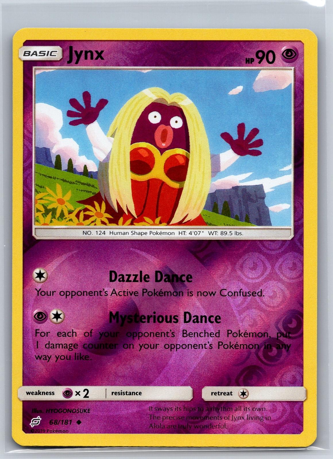 Jynx 68/181 Uncommon Team Up Pokemon Reverse Holo NM/M 620b-45