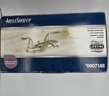 Aqua Source 0007148 Brushed Nickel Bathroom Faucet 1.5 GPM New in Box
