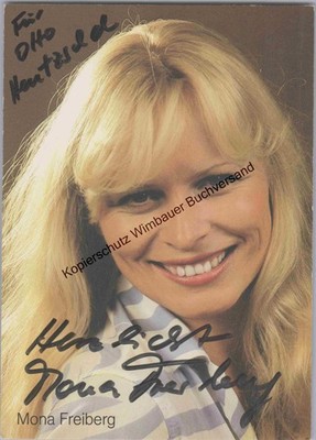 Original Autogramm Mona Freiberg /// Autograph signiert signed signee Fre 331256