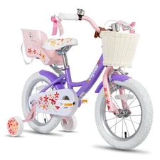 Unicorn 12 Inch Kids Bike for 2-4 Years Girls Toddler Bike with Training Whee...