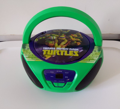 2014 Boombox AM/FM/CD Player Radio Viacom Teenage Mutant Ninja Turtles Portable