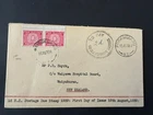 1939 New Zealand 1d red postage due pair on FDC from Porangahau to Waipukurau