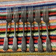 Wallace Bros. 900 WB / W Made In USA Forks Lot of 6 Pieces Antique