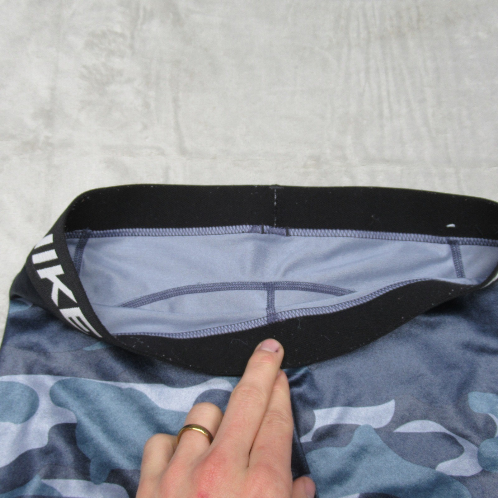 Nike Pro Shorts Youth? Blue Small Camo Dri-FIT Compression Athletic Training thumbnail 3