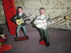 vtg. 3 1/2" resin? figures (4) The  Monkees Rock band? used/ & drum, complete? — photo 4