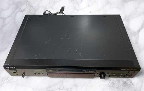 Sony MDS-JE520 MiniDisc Player Black with Remote control set 1998 Retro USED - Picture 3 of 12