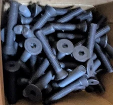 1/4-28 X 1-1/2" FLAT HEAD HEX SOCKET CAP SCREWS - 10 PCS