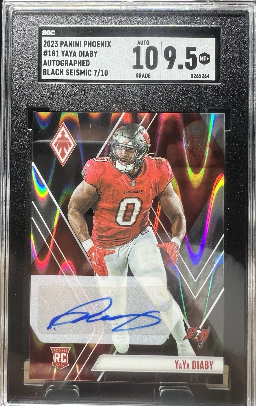 YaYa Diaby Panini Phoenix #181 Autograph-Black Seismic