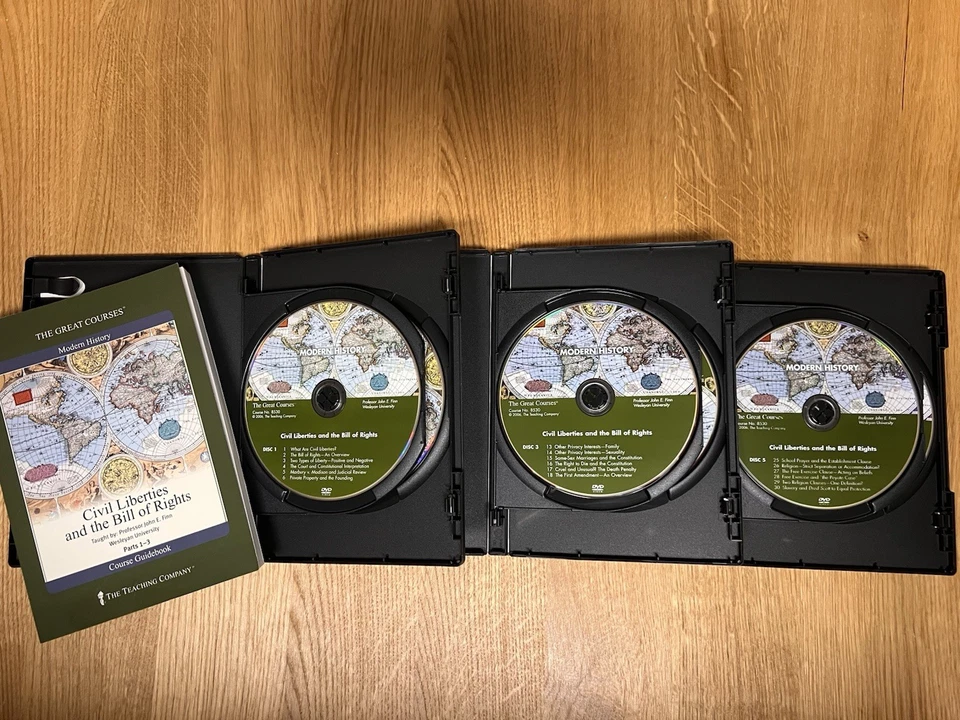 GREAT COURSES: CIVIL LIBERTIES & THE BILL OF RIGHTS Guidebook DVD Parts 1-3 NEW - Image 3 of 4