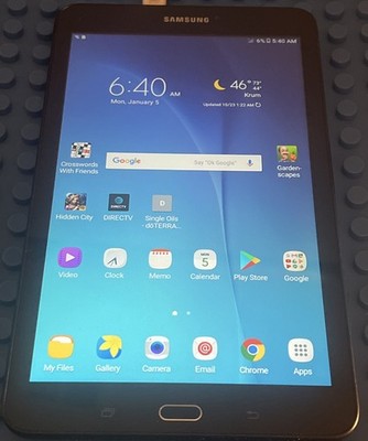 Samsung Galaxy Tab E, SM-T377V, 16GB, Verizon,  Android, 8 Inch, Black,  , Info