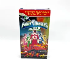 Mighty Morphin Power Rangers Triple Force In 3D VHS Cassette Tape Tested MMPR