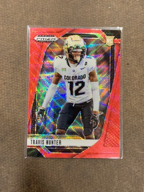 2025 Panini Prizm Draft Picks - Travis Hunter RC #20 Ruby Wave Prizm Buffaloes