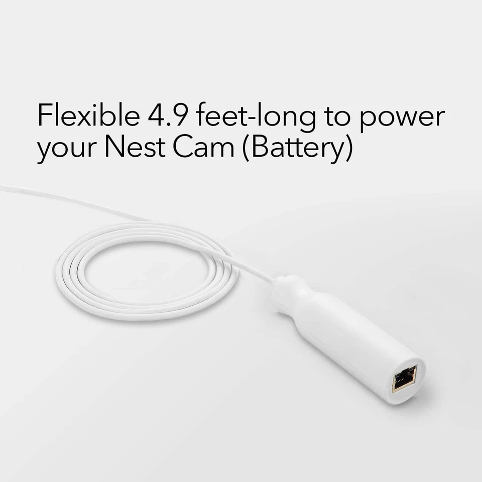 Adaptador Wasserstein PoE para Google Nest Cam Exterior o Interior, Batería Foto 3 de 4