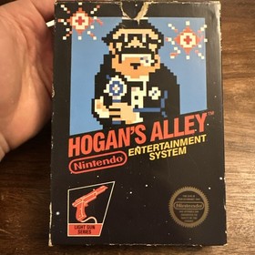Hogan's Alley (Nintendo NES) Complete - Hangtab 5 Screw Early Print - Authentic