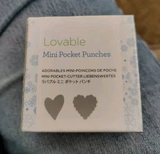 Creative Memories Lovable Mini Pocket Punches 2 Hearts New In Box 