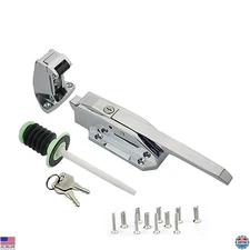 Heavy-Duty Walk-In Cooler & Freezer Door Handle with Latches - 3.5" Base Height