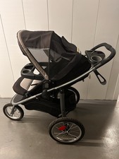 Graco Jogger Stroller Black Gray Single Seat Cup Holder Canopy Basket