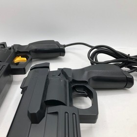 Sega Saturn Gun Controller Virtua Cop HSS-0152 HSS-0122 set Box CRT TV Tested