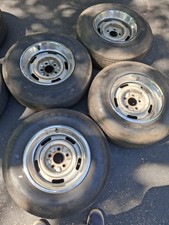 1968-1982 Chevrolet Corvette Ralley Wheels W Tires And Rings. 15x6 1968-1982 Chevrolet Corvette Ralley Wheels W Tires And Rings. 15x6