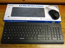 LogiLink 2,4GHz Kabellose Tastatur - Schwarz ...