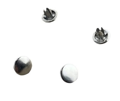 (4 PACK) 1/8'' Nickel Plated Metal Hole Plugs for .047''-.078'' metal SP-125-NK
