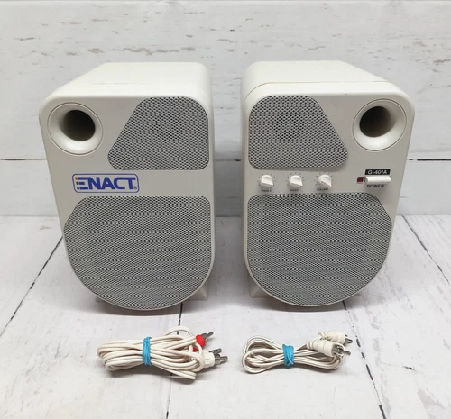 Vintage 1990s PC Computer Speakers - Retro Gaming Monkey Island Discworld ect