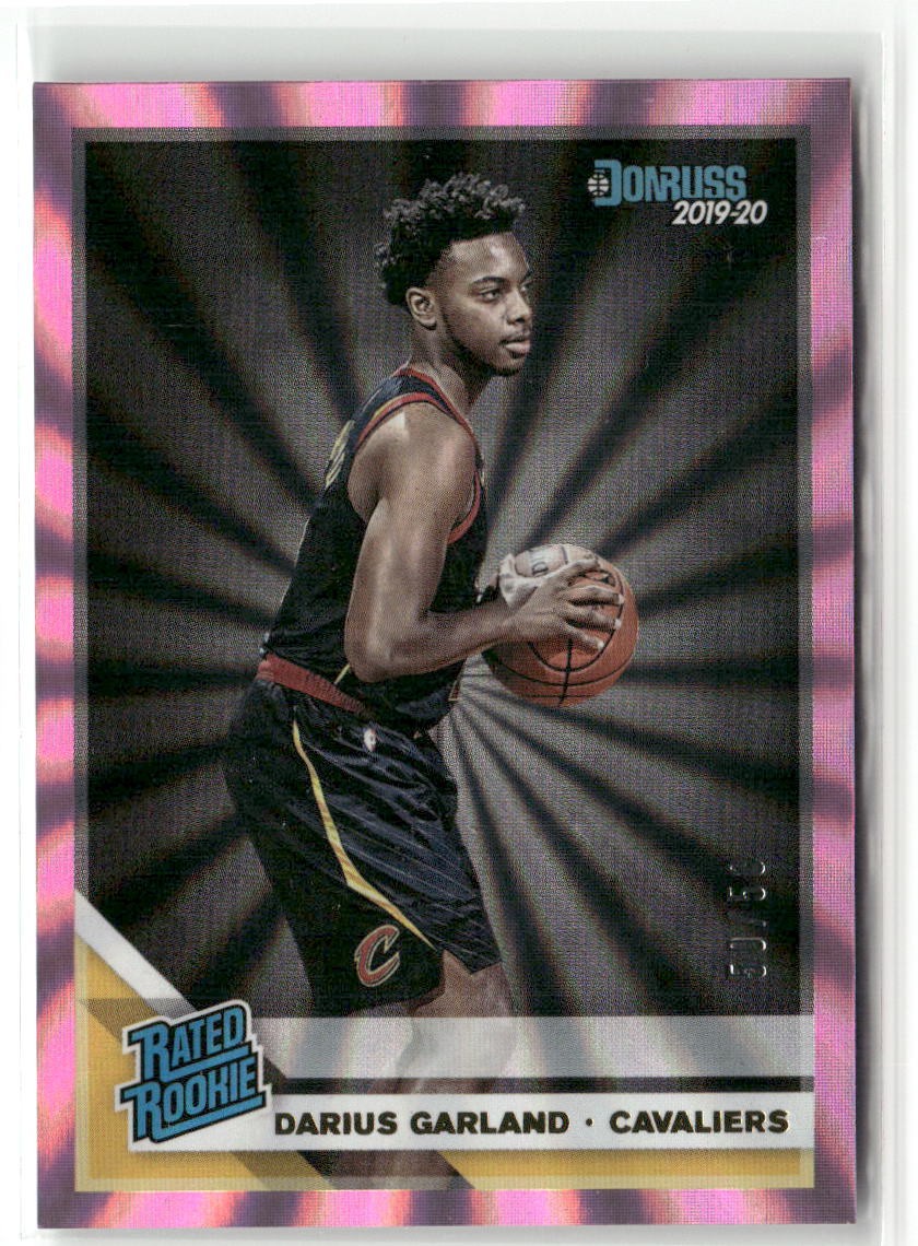 2019-20 Donruss #250 Darius Garland Rookie Holo Pink Laser 50/50 Cavs RC